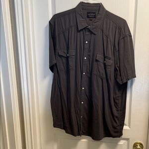 Lucky Brand Gray Casual Button Down Shirt